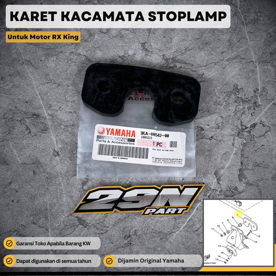 KARET STOPLAMP LAMPU BELAKANG RX-KING RXK (3KA-H4542-00) ORIGINAL
