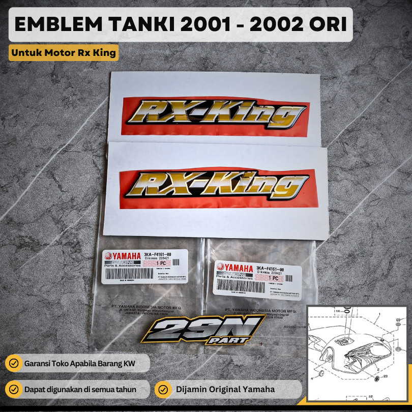 Emblem Tanki Tank 2001 2002 RX King RX-King ORIGINAL | 3KA-F4161-00