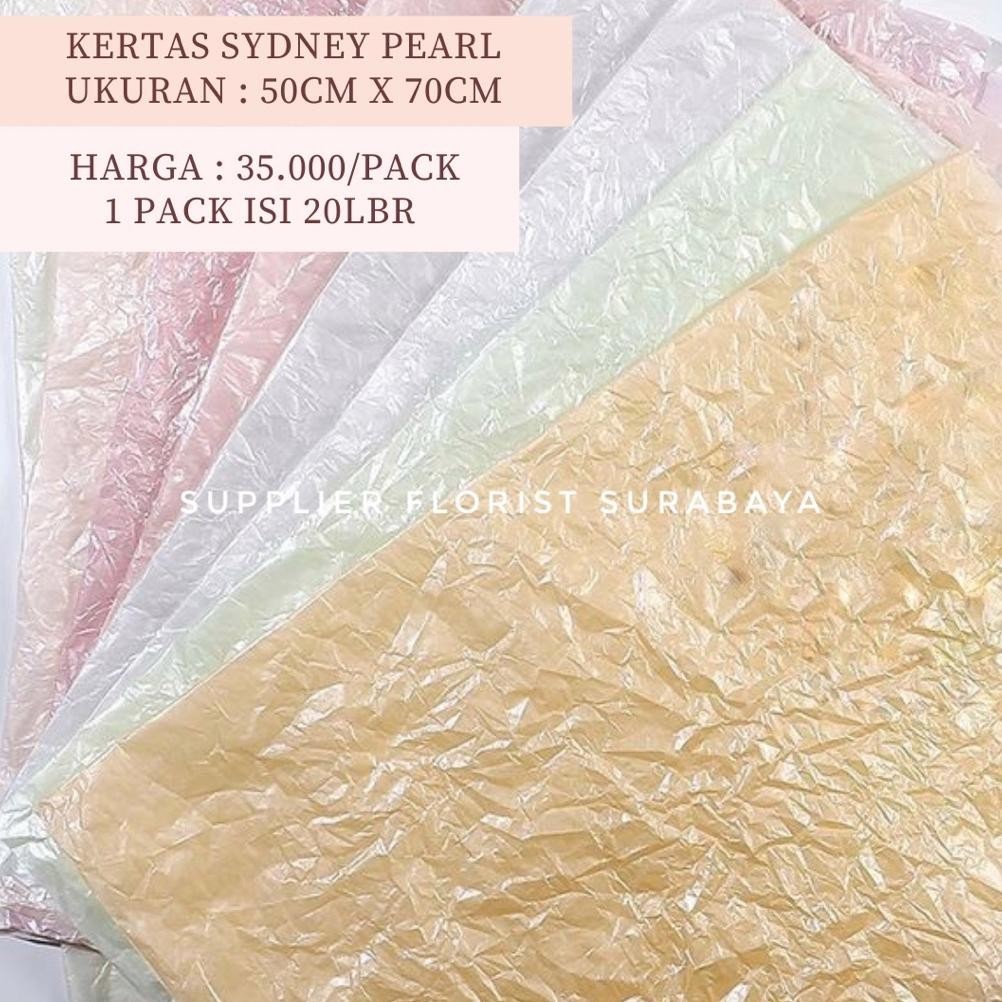 

VIRAL [1 PACK ISI 20 LEMBAR] KERTAS SYDNEY PEARL 50CM X 70CM KERTAS BUKET BUNGA KOREAN KERTAS KREMES LUNGSUT LUNGSET KERTAS TISSUE UNTUK BAJU SEPATU KUE TART Ha-147
