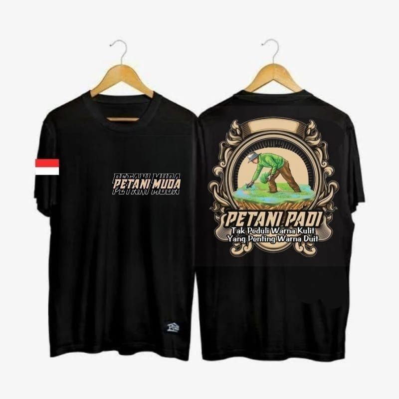 KAOS PETANI MUDA PETANI PADI KALAH PENAMPILAN BUKAN PENGHASILAN