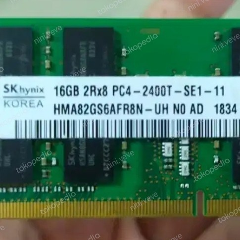 SODIMM DDR4 16GB PC4 2400 SK HYNIX KOREA / CHINA TERMURAH