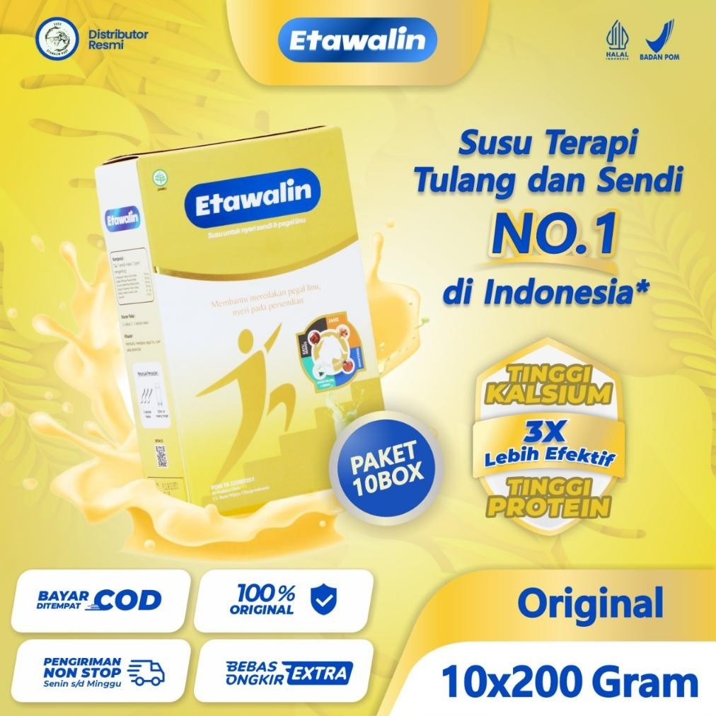 

PRODUK TERBARU PAKET 10 BOX ETAWALIN SUSU TERAPI TULANG DAN SENDI NO 1 DI INDONESIA SUSU MEMPERKUAT KEPADATAN TULANG SUSU MENINGKATKAN DAYA TAHAN TUBUH SUSU ASAM URAT SUSU SENDI SUSU NYERI SENDI SUSU PEGAL LINU OBAT SENDI OBAT ASAM URAT OBAT OSTEOPOROSIS