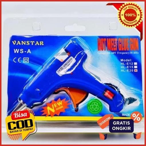 

Extra Glue Gun Kecil 20 Watt Vanco & Vanstar On/Off Lem Tembak Qc Pass