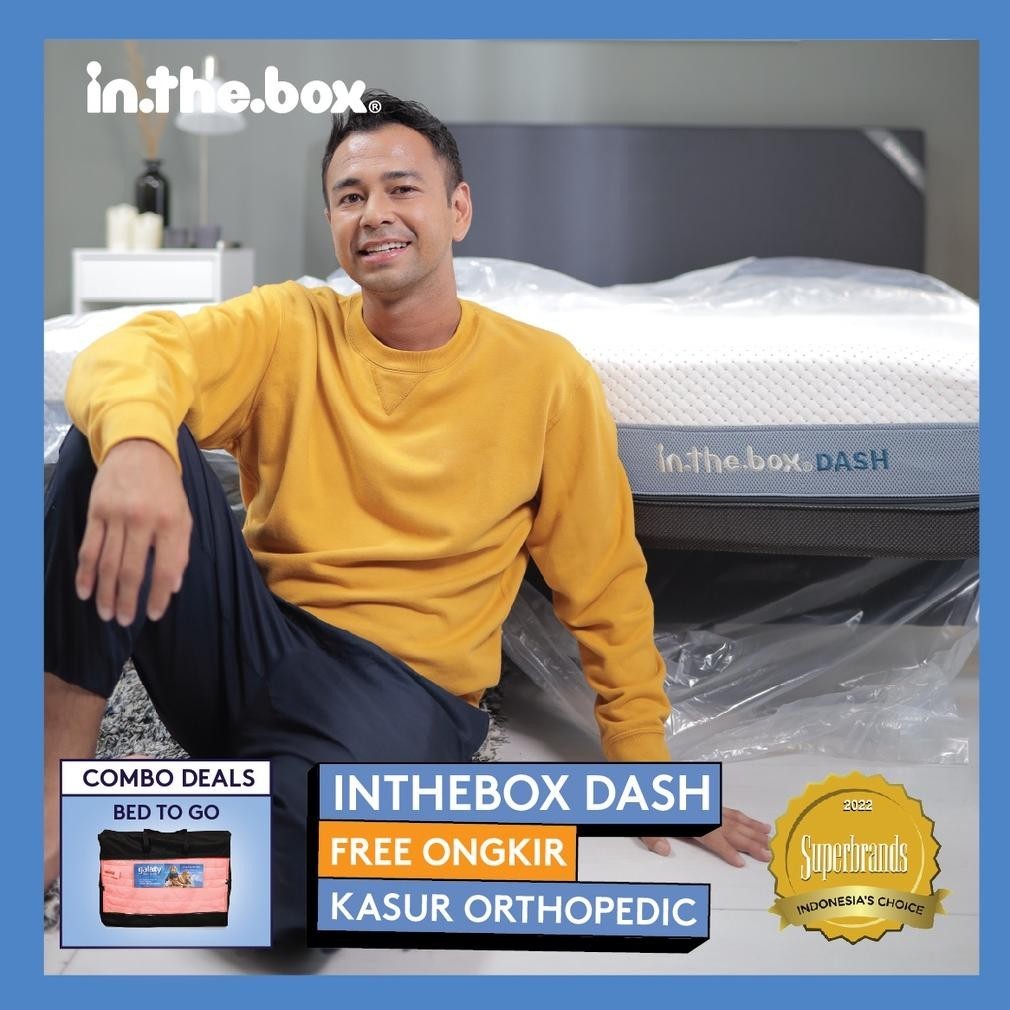 [PROMO] Kasur INTHEBOX Dash Pocket Spring | GRATIS Kasur Bed To Go + Bantal  | Ukuran Kasur 90x200, 