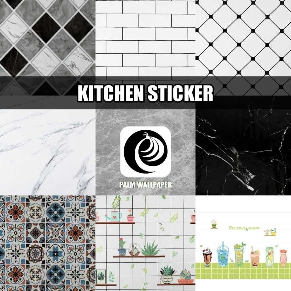 PROMO.. WALLPAPER STICKER KITCHEN | DAPUR | DINDING | SOOKU | KCT | AESTHETIC