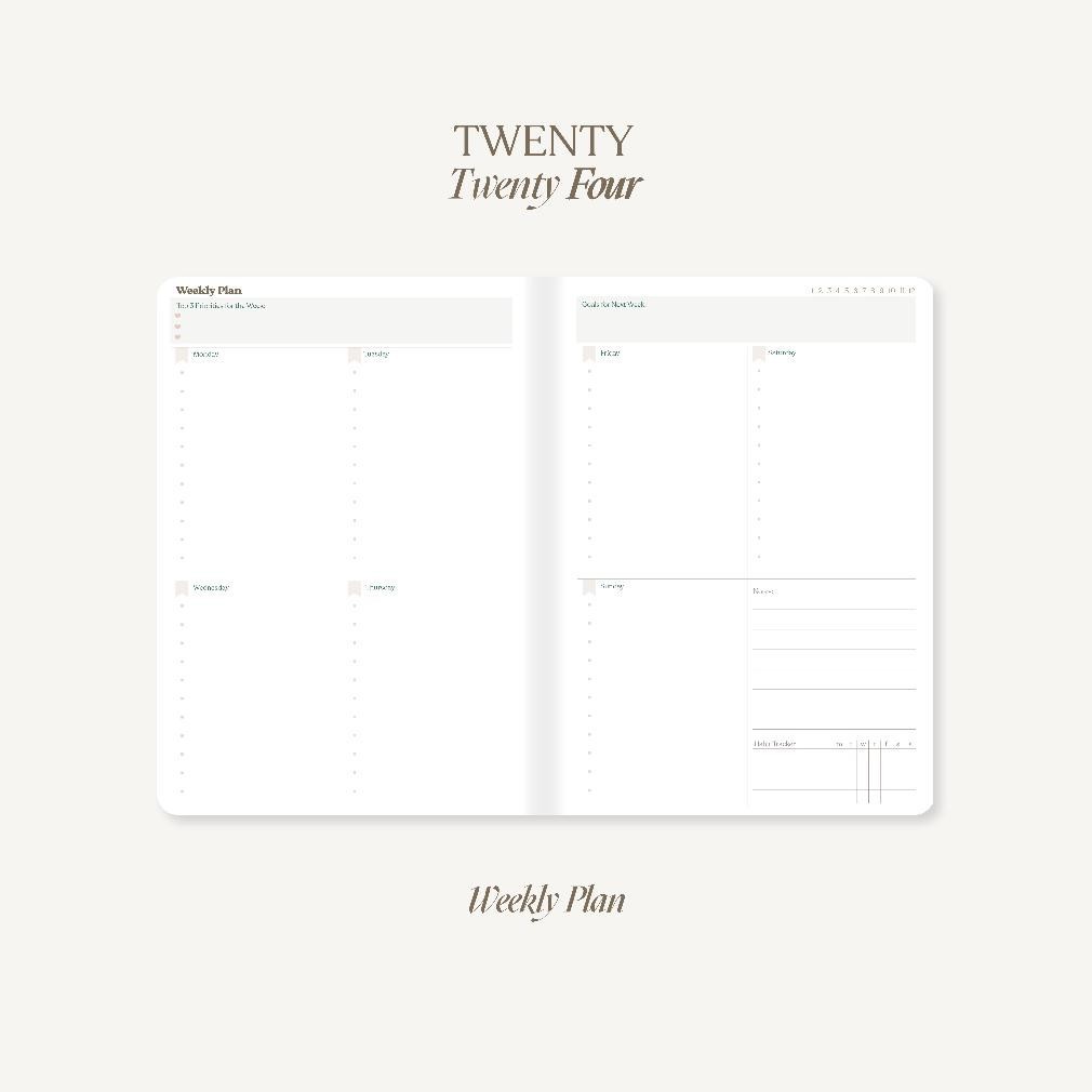 

SALE Paperie Lab - 2024 Weekly Planner Agenda - Leather ss-64