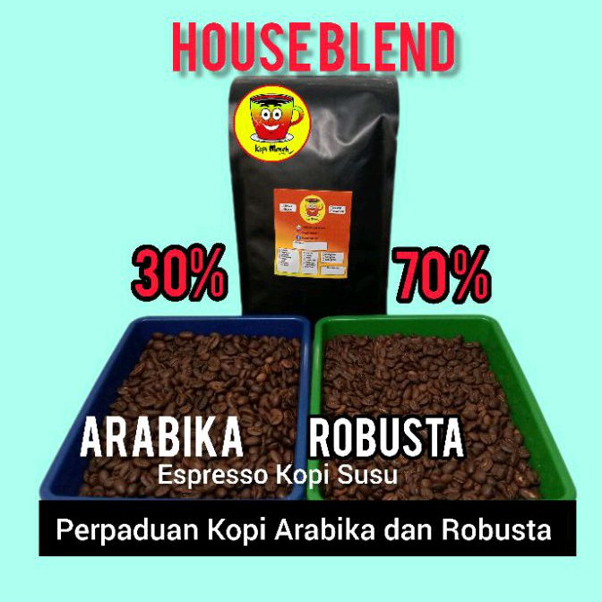 

Kopi Susu Blend 1 Kg 500gram 250gran 30%Arabika Mix 70%Robusta Espresso Es Kopi Susu Premium