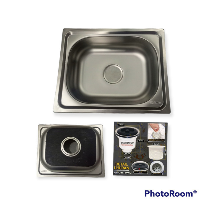 Asli Bak/Tempat Cuci Piring 1Lubang Uk 50X40 Cm Stainless Stell Best Seller