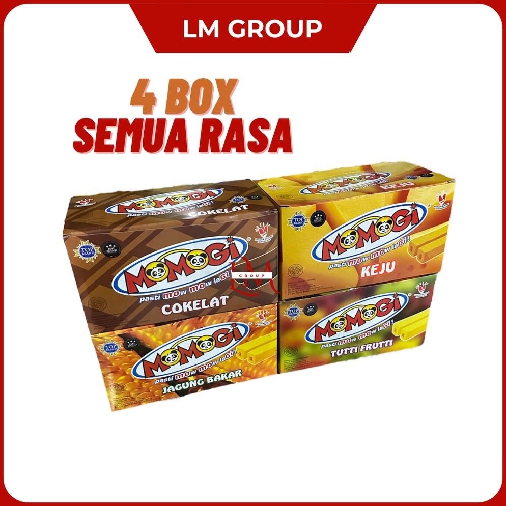 

[4 BOX] Momogi Lovers All Varian Rasa 1 Box 20 pcs @5gr