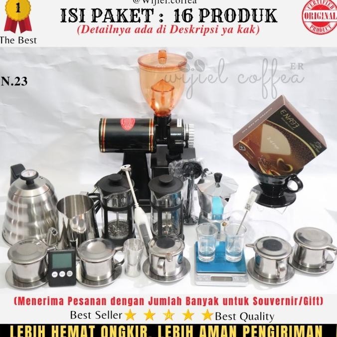 SET ALAT KEDAI KOPI - ALAT KOPI MANUAL - MESIN KOPI - WIJIEL COFFEA