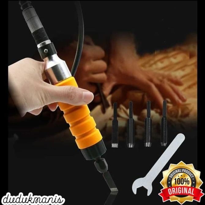 

Alat Ukir Kayu Electric Chisel Wood Carving Tool Set Per-861
