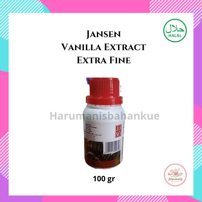 

Terlaris Jansen Vanilla Extract Halal Extra Fine / Vanila Pasta 100gr SALE