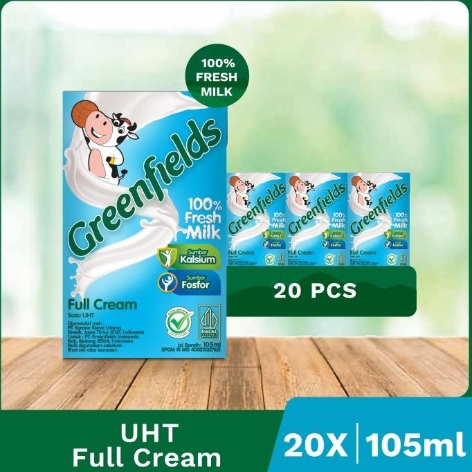 

Bundling Susu Greenfields UHT Full Cream 105 mL x 20 pcs
