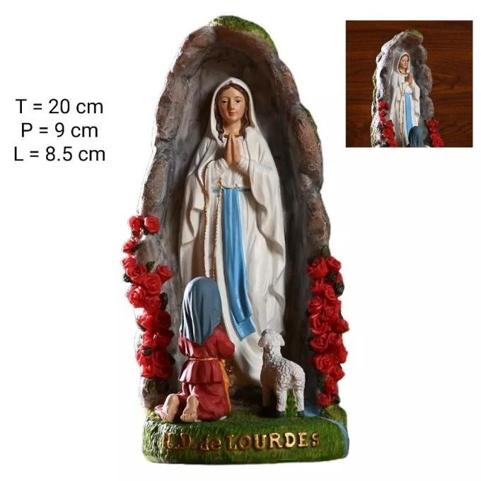 Patung GUA MARIA LOURDES ITALY / Patung Bunda Maria Lourdes BS