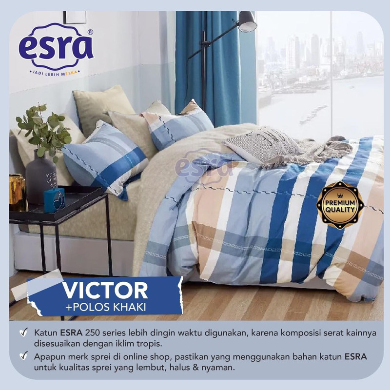 Bedcover & Sprei Premium Katun ESRA Motif Victoresra