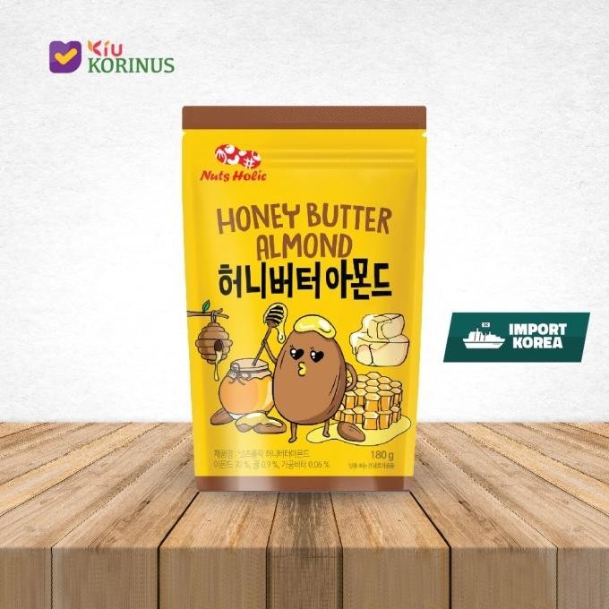 

Nuts Holic Honey Butter Almond 180g / Kacang Almond Rasa Madu Mentega