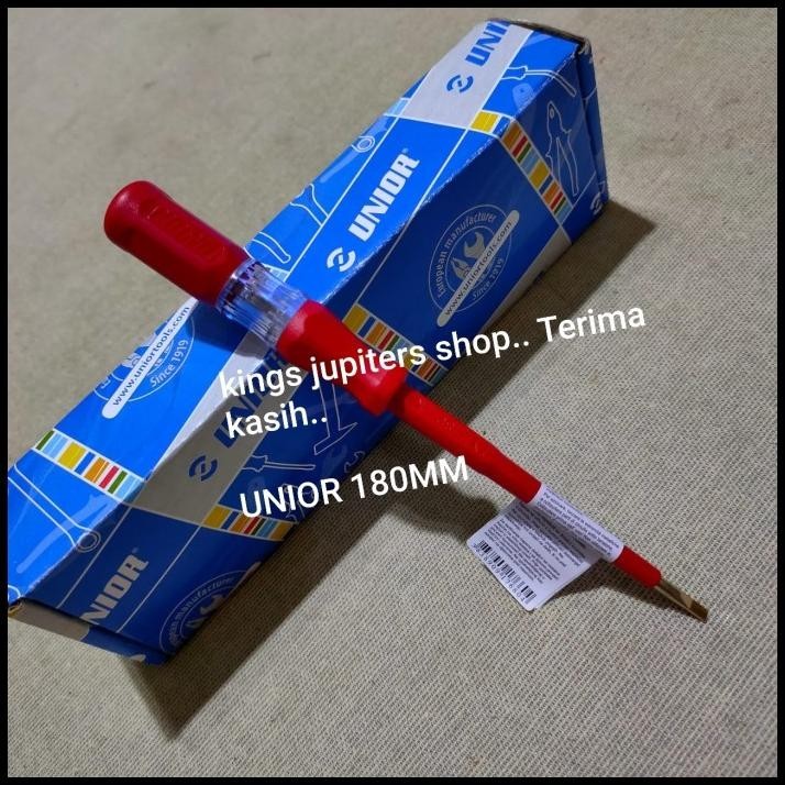 UNIOR TESPEN TES PEN 180MM SLOVENIA MADE ORI OBENG LISTRIK 180MM UNIOR