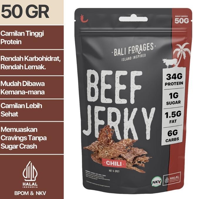 

Chili Beef Jerky (DENDENG AMERIKA) Makanan Ringan