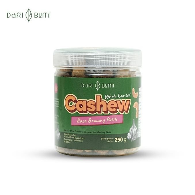 

Dari Bumi Kacang Mete Rasa Bawang Putih 250 Gram Whole Roasted Cashew