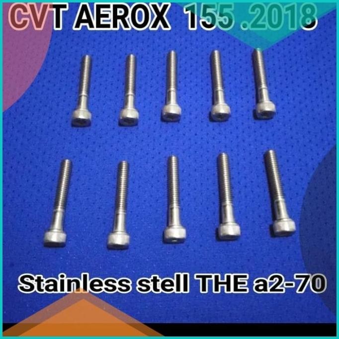 baut bak cvt aerox 155 baut L stainless bak cvt areox lexi nmax baut L