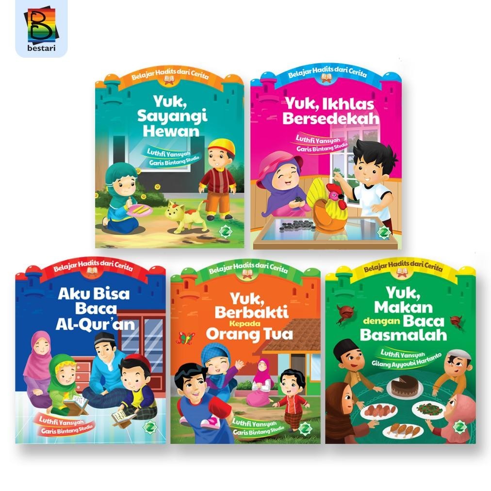 

Buku Cerita Anak - Cerita Bergambar (Cergam) - Belajar Hadits dari Cerita