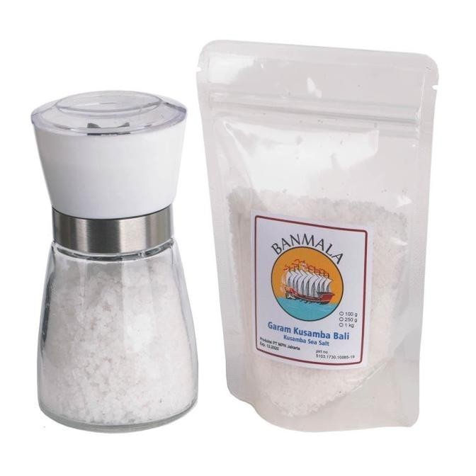

Garam Kusamba Bali Artisan Sea Salt 100g + Ceramic Salt Mill