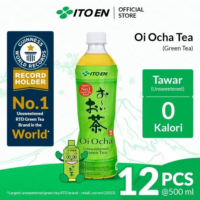 

ITO EN Oi Ocha Green Tea No Sugar 500ml isi 12 pcs