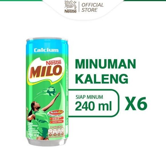 

NESTLE MILO Activ-Go High Calcium Minuman Susu Kaleng 220ml x 6pcs