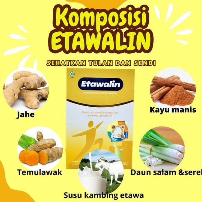 

Etawalin - Susu Kambing Etawa Asli - Solusi Nyeri Sendi dan Tulang HTS