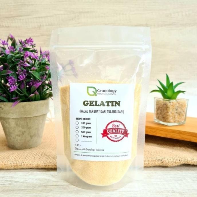 

EMart Gelatin Bubuk Halal Premium Import 250 gram by Granology