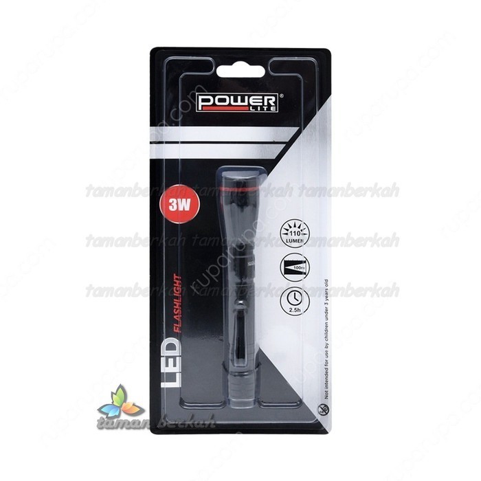 POWER LITE SENTER LED 3W 110LM   FLASHLIGHT ALU 3W 2XAA
