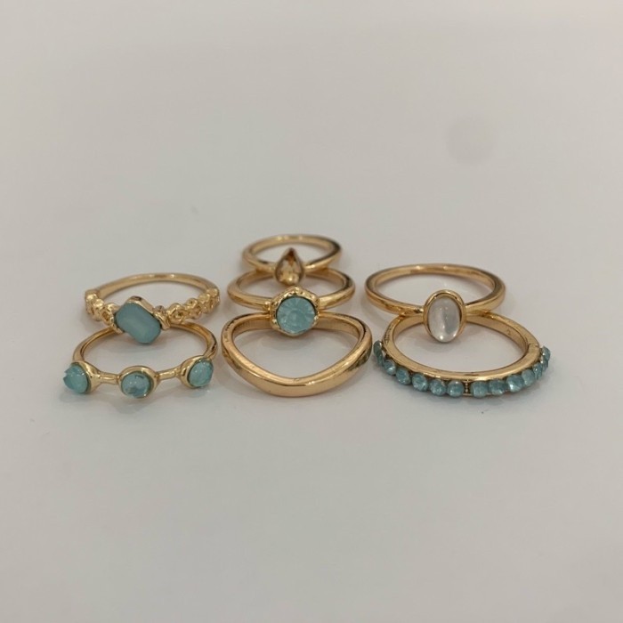 Aquamarine Stacking Ring