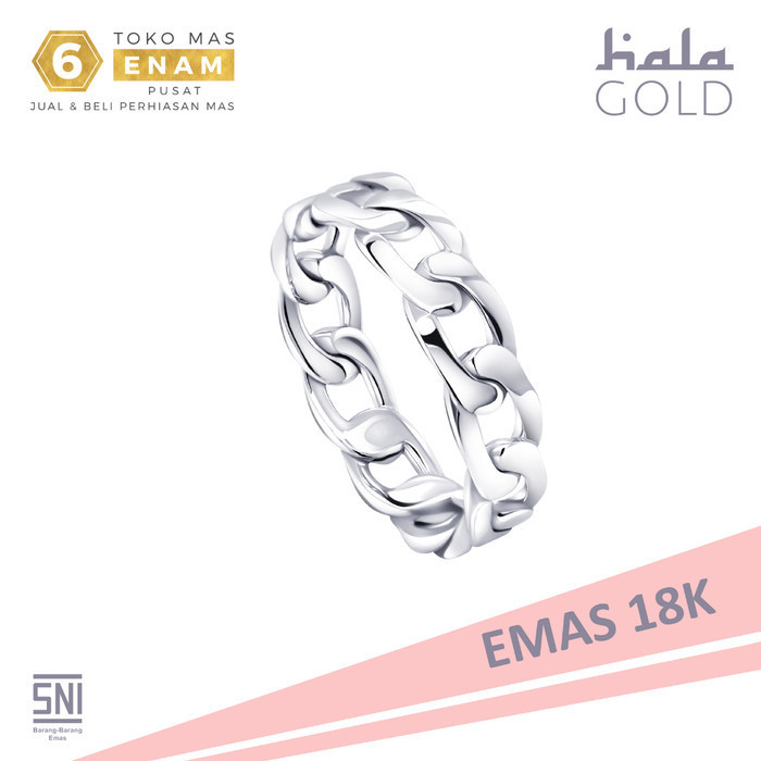 Cincin Emas Odyssey Collection Halagold Whitegold 18k - Toko Mas Enam