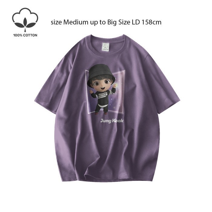 Baju Kaos Wanita Bts Army Oversize Jumbo Lengan Dek