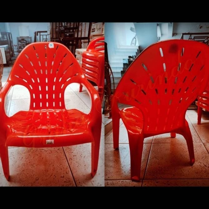 Hijau | Kursi Santai Plastik | Bangku Santai Plastik | Green Leaf . Lapakbuzzo