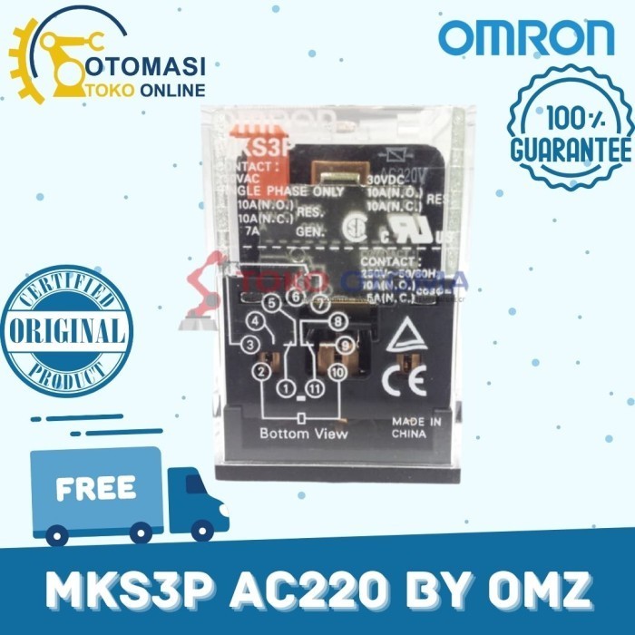 Asli Relay Omron Mks3P Ac220 By Omz Harga Spesial