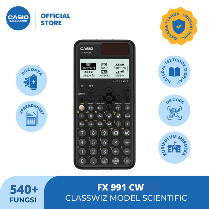 

Ready Casio ClassWiz Model Scientific Calculator FX-991CW
