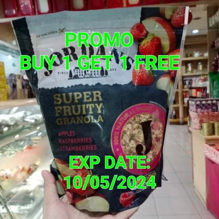 

Jons Granola Fruity 550 G Granola Dengan Buah Buahan