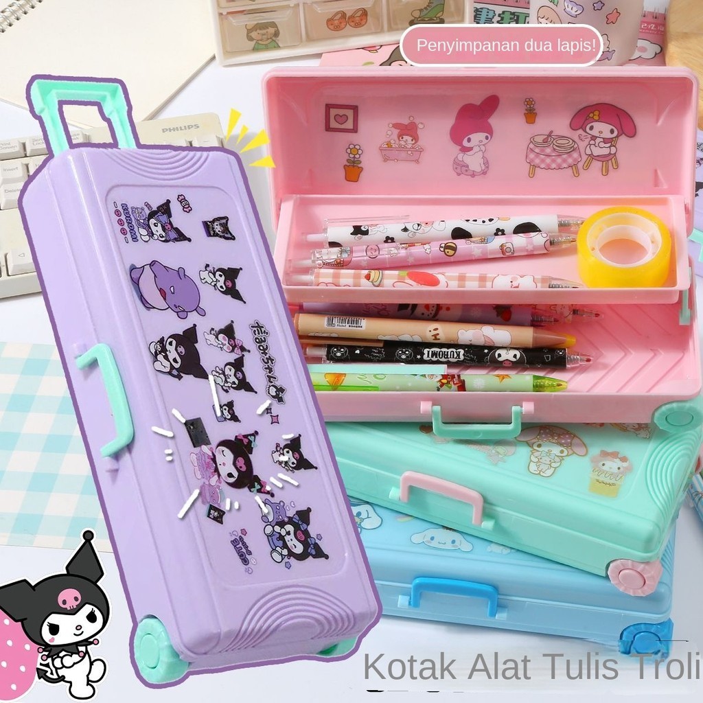 

Tempat Pensil Ungu, Kotak Pensil Khusus Tahan Noda