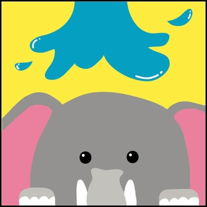 

HOT DEAL [PS88] PAINTING BY NUMBER CHILDREN CANVAS ANIMAL LUKIS HEWAN ANAK !