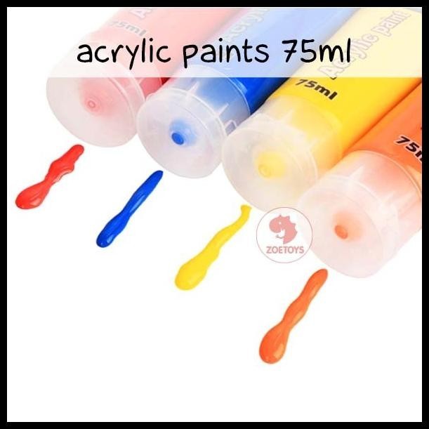 

BEST DEAL SHUKAKU ACRYLIC PAINTS 75 ML | PERLENGKAPAN MEWARNAI MELUKIS PAINTING !!!!!