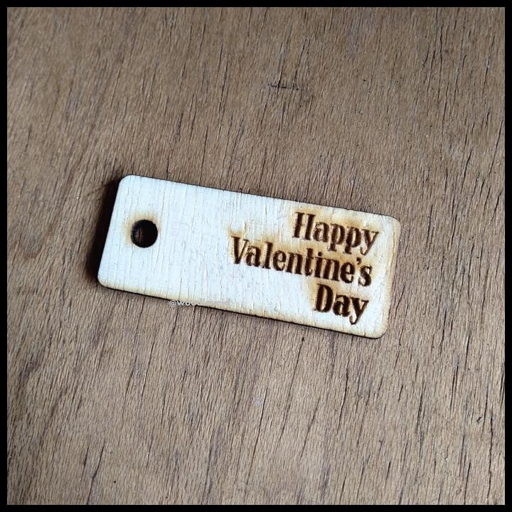 

TERMURAH WOODEN TAG VALENTINE (2PCS) !