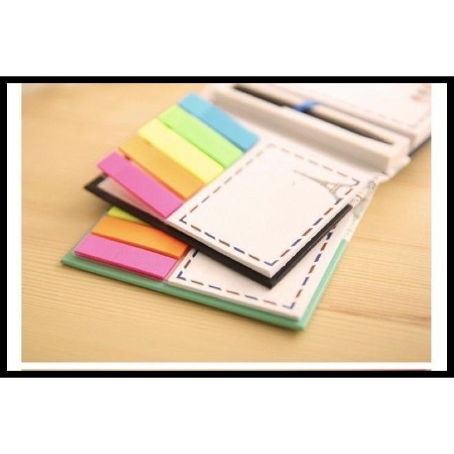 

HOT DEAL B047| LOVE TRAVEL DIARY | 4 IN 1 | PENA | POST IT DAN STICKY NOTE !!!
