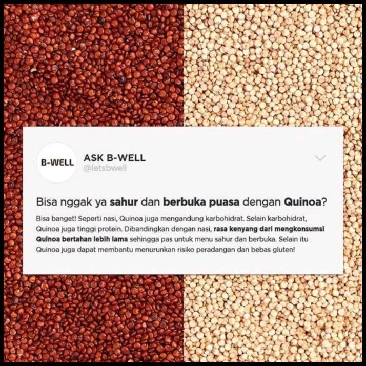 

BEST DEAL B WELL RED QUINOA B WELL WHITE QUINOA MERAH QUINOA PUTIH SUPER FOOD !!!!!