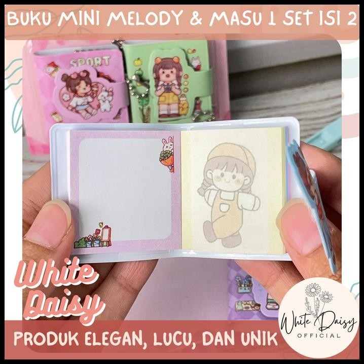 

GRATIS ONGKIR BUKU MINI MELODY & MASU PREMIUM LUCU IMUT UNIK 1 SET ISI 2 PCS BOOK !