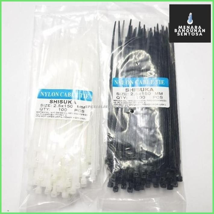 

[Sds] Kabel Ties 2.5 X 150 Mm (15 Cm) / Kabel Tis Tali Sabuk Pengikat (Isi 100)