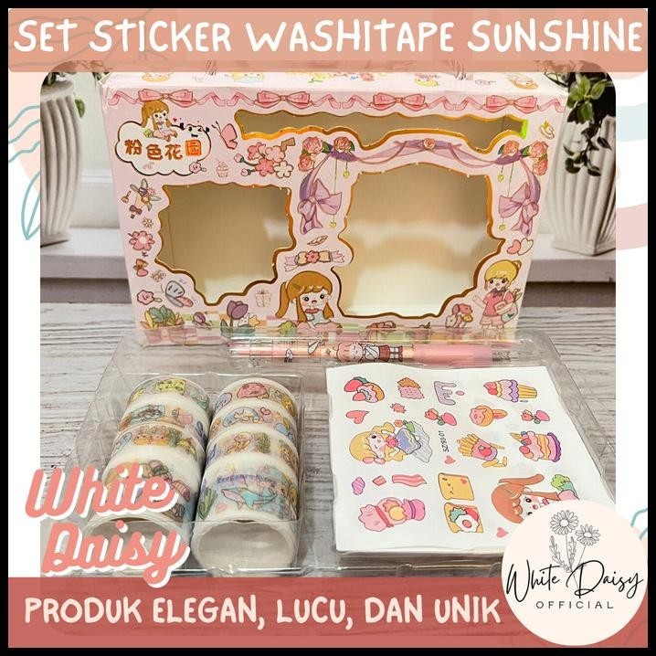 

GRATIS ONGKIR SET STICKER WASHITAPE SUNSHINE LUCU IMUT SPRING MUSIC HADIAH GIFT UNIK !!!!!!!