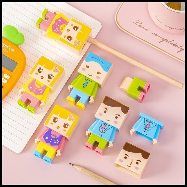 

GRATIS ONGKIR DIY PENSIL SHAPPER ERASER RAUTAN PENSIL ROBOT PENGHAPUS ALAT BELAJAR !!!