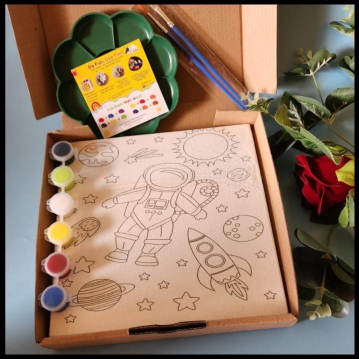 

DISKON GIFT BOX SOUVENIR ULTAH ANAK PAKET LUKIS KANVAS !!!