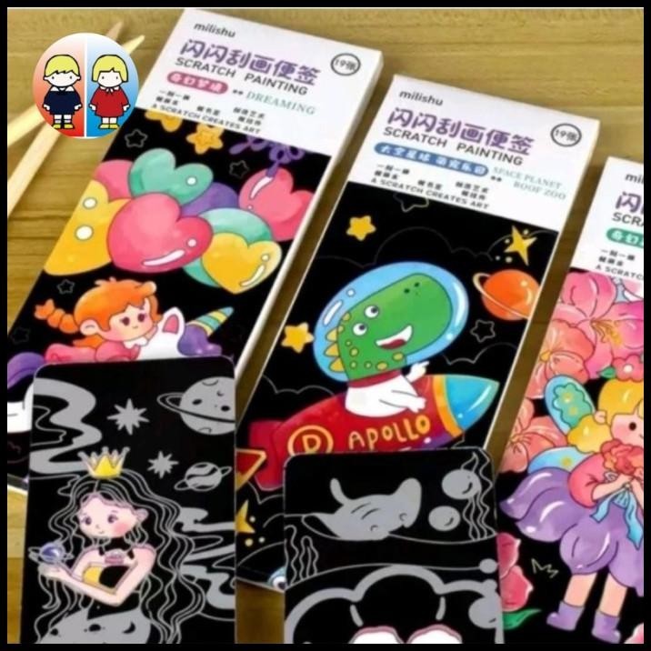 

GRATIS ONGKIR COLORING SCRATCH POCKET TRAVEL ART !!!!